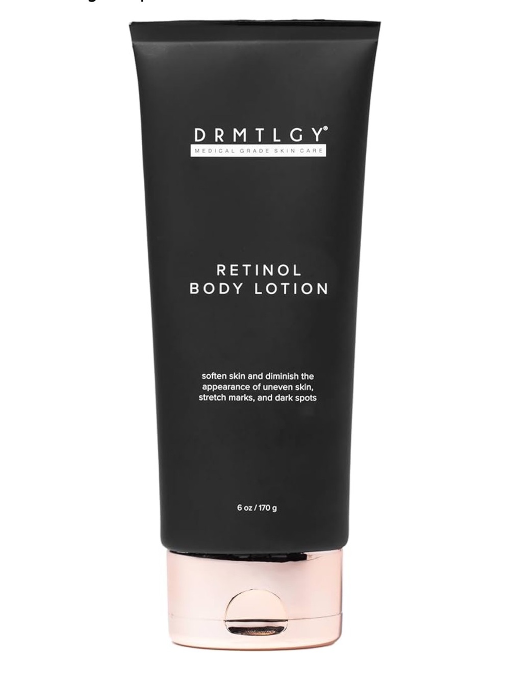 DRMTLGY Retinol Body Lotion Black & Rose Gold Cap Medical Grade Skin Care